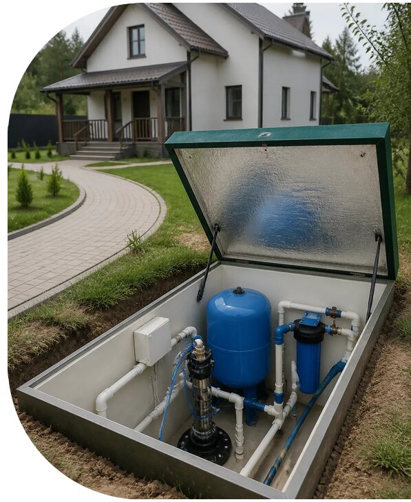 Автономное водоснабжение дома в Майкопе от 151635 р. | АПаруса-Мкп